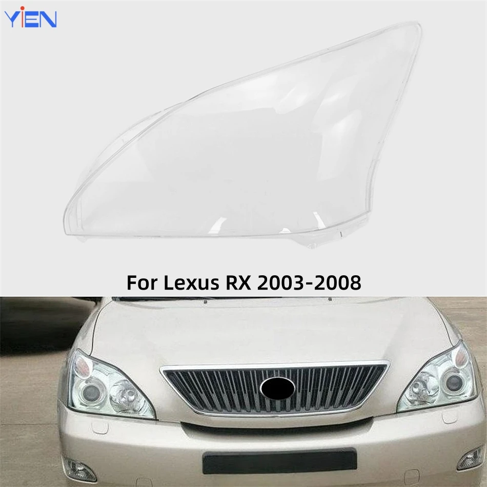 

For Lexus RX RX300 RX350 RX400 2003 2004 2005 2006 2007 2008 Accessories For Vehicles Lights Lens Shell Headlights Lamp Cover