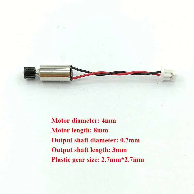 5 pz 0408 4mm * 8mm Mini motore Coreless DC 3.7V 35000RPM ad alta velocità Micro piccolo motore a tazza cava fai da te Hobby giocattolo modello