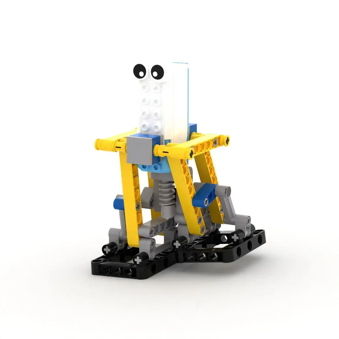 DIY Building Blocks Biped Walking Mechanism, Mechanical Gear Bricks Kit, STEM Toy - view 2