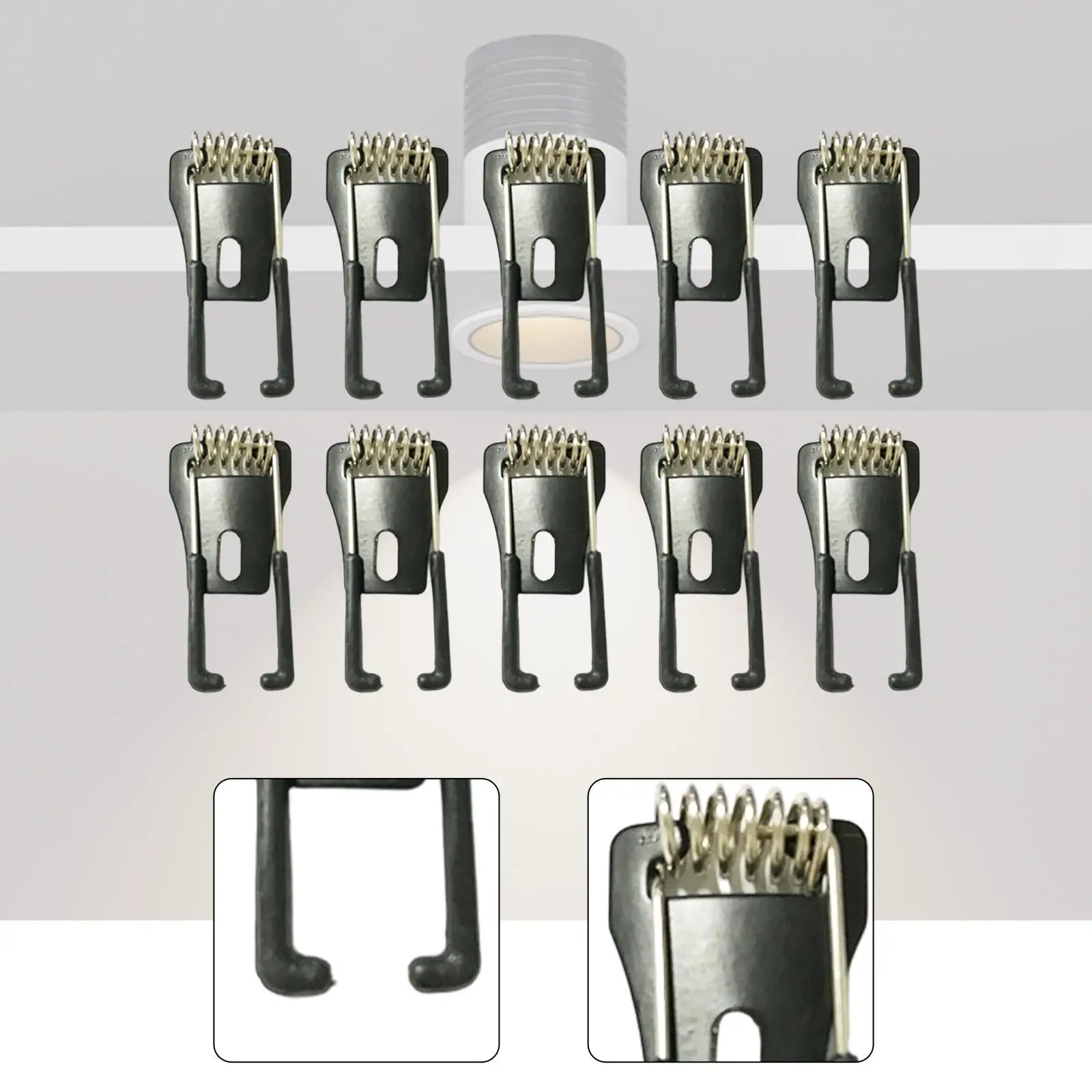 Spotlight Brackets Ceiling Hardware Compact Clips for Panel Lamp Secure Mounting