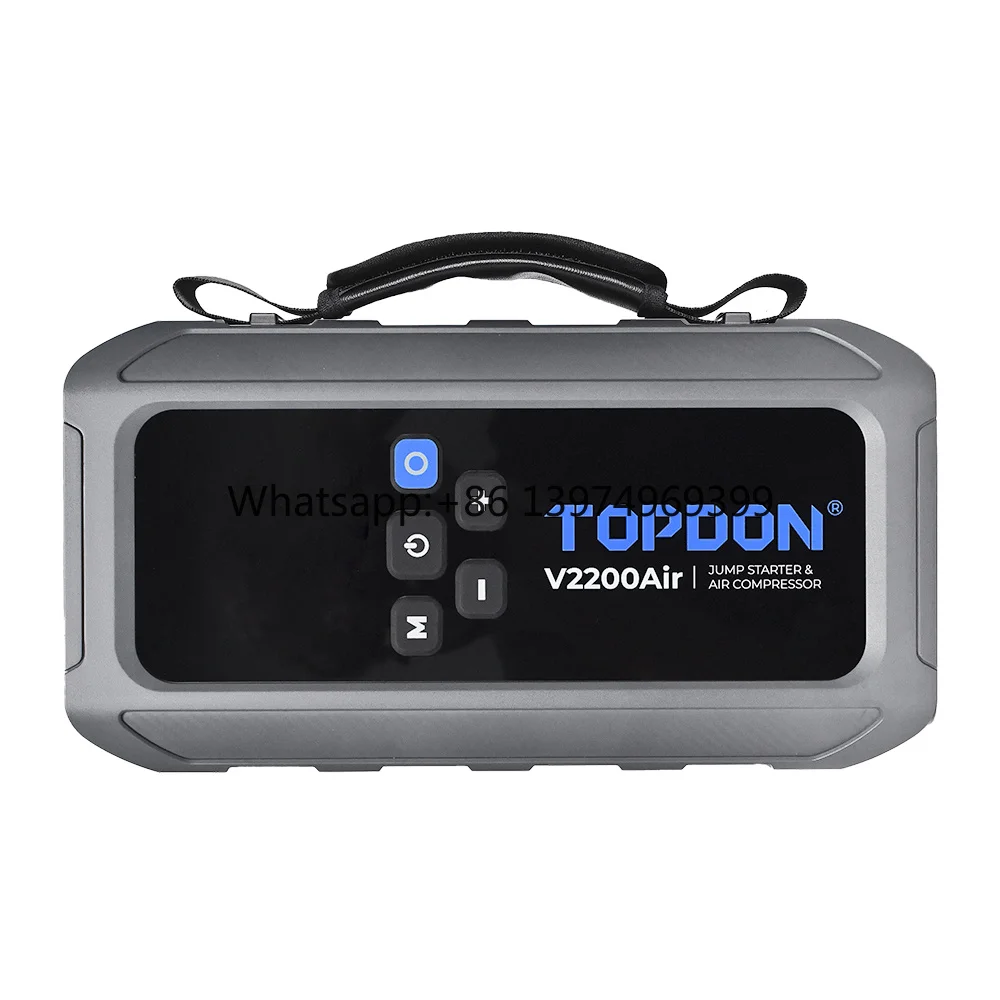 V2200 Air 2-In-1 Tire Inflator Jump Starter with 400lm Emergency Light Car Battery Booster Power Bank Jump Starter