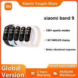 Global Version Mi Band 9 1.62”AMOLED display 150+ Supports 150+ sports modes 21 days Up to 21-day battery life Xiaomi