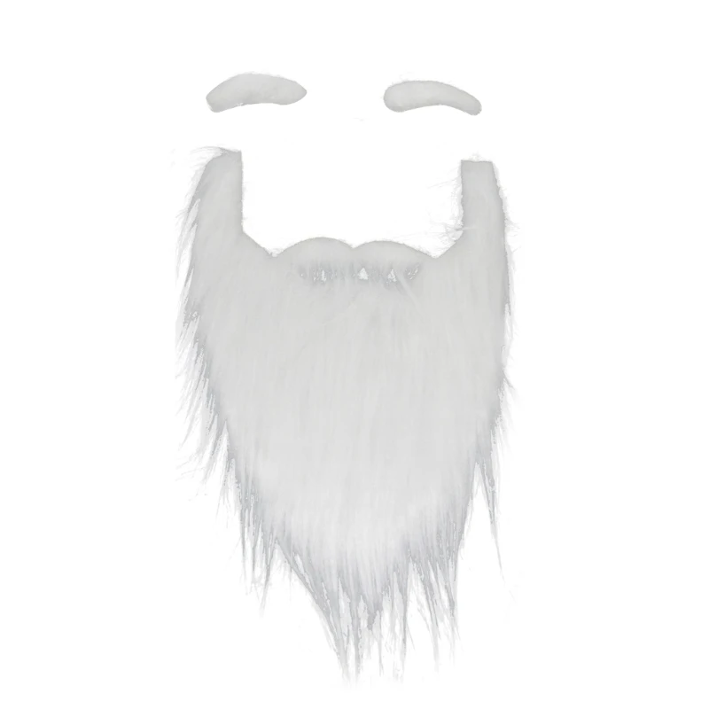 Cosplay de barba de Halloween, accesorios de disfraces, bigote, suministros de fiesta de Navidad, vestido de fantasía, barba falsa, barbas largas peludas, bricolaje