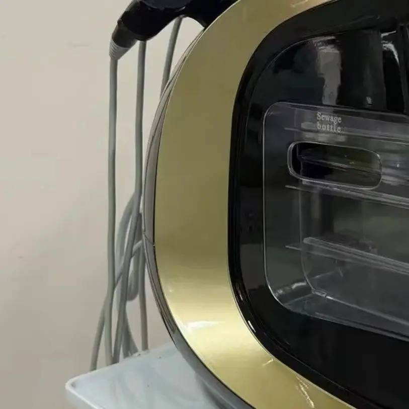 Nowa 7 w 1 inteligentna maszyna do hydrodermabrazji z tlenem i niebieskim światłem, do oczyszczania skóry, analizator skóry, dermabrazja, aquafacial