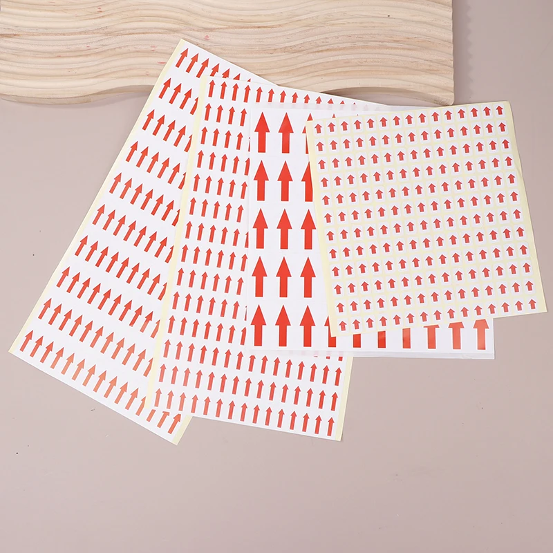 10 PCS Red Arrow Stickers Self Adhesive Custom Labels Directional Labels Red Arrow Stickers