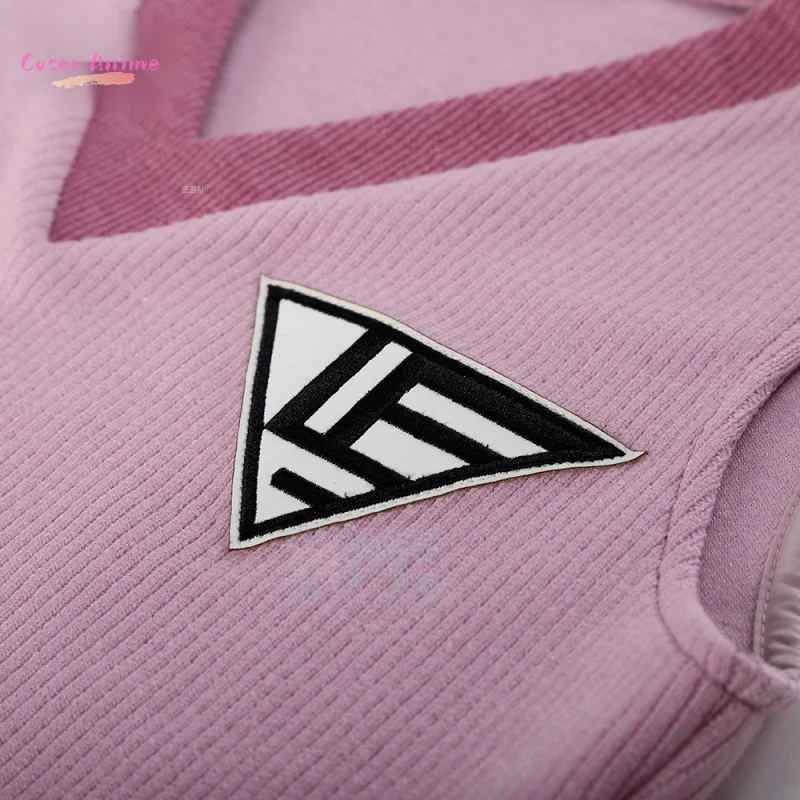 【Coser】Danganronpa V3 Akamatsu Kaede أزياء تنكرية مجموعة تنورة موحدة أنيمي سترة + قميص + تنورة + جوارب + ربطة عنق