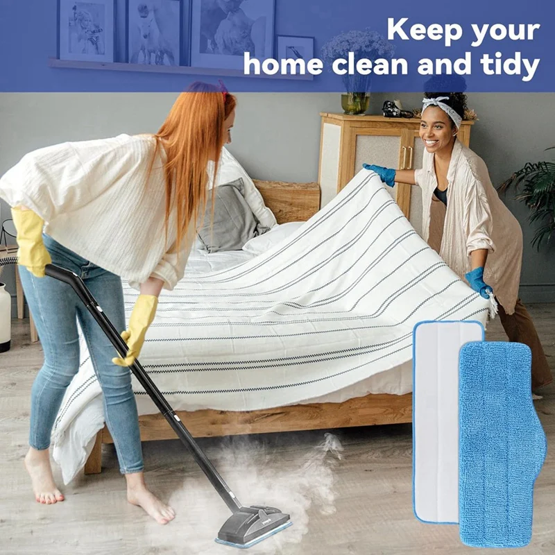 Microfiber Steam Mop Pads For Schenley Steam Mop Cleaner For Dupray Neat Steam Cleaner - Washable And Reusable 6 Pack