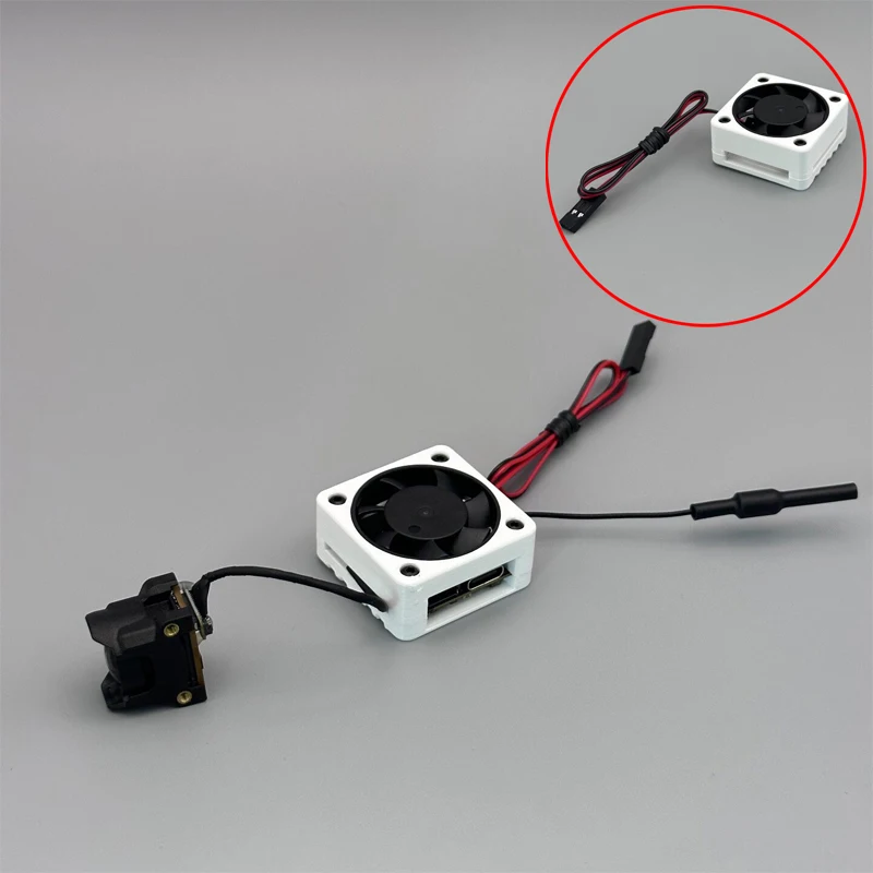 1PCS Video Transmission Cooling Fan with Housing/Dupont Plug 25.5mm Mounting Hole Accessory Compatible with DJI O4 Lite/O4 Wide