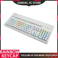 108 Keys Color Rainbow Pom Jelly Mechanical Keyboard Keycap Oem Profile Set Backlit Support Keyboard Cap Accessory Gift