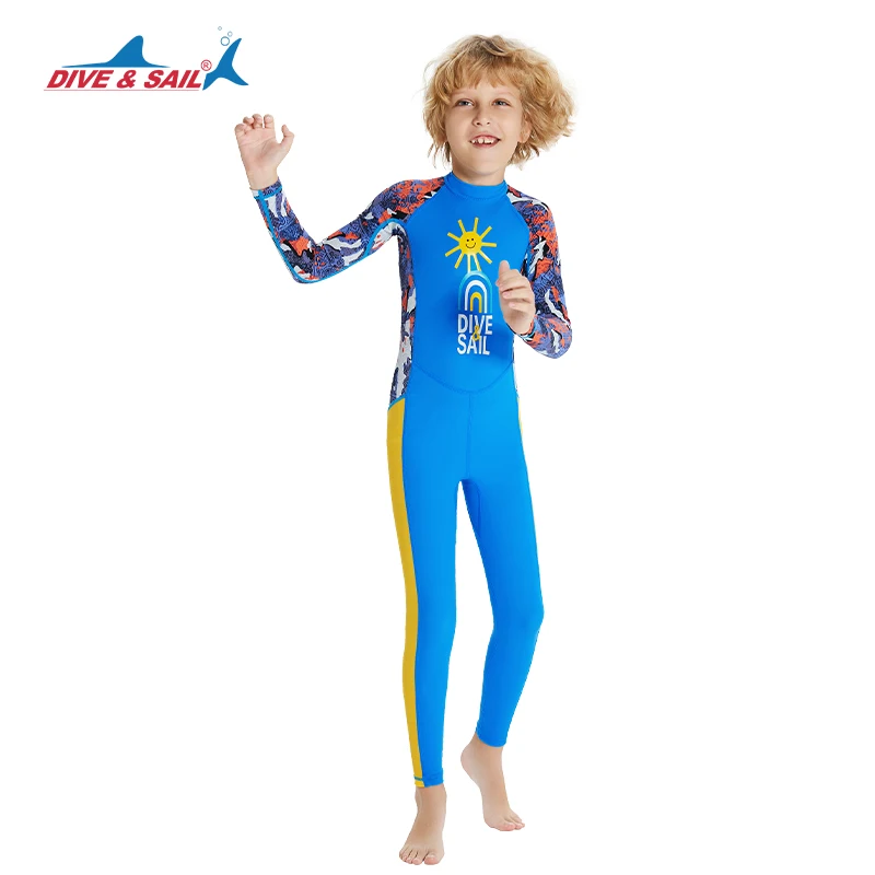 Kids Full Body Swimsuit Stinger Suit UV Protection UPF50+ Rash Guard One-piece Bodysuit Sunsuit Beachwear Rashguards Long Sleeve