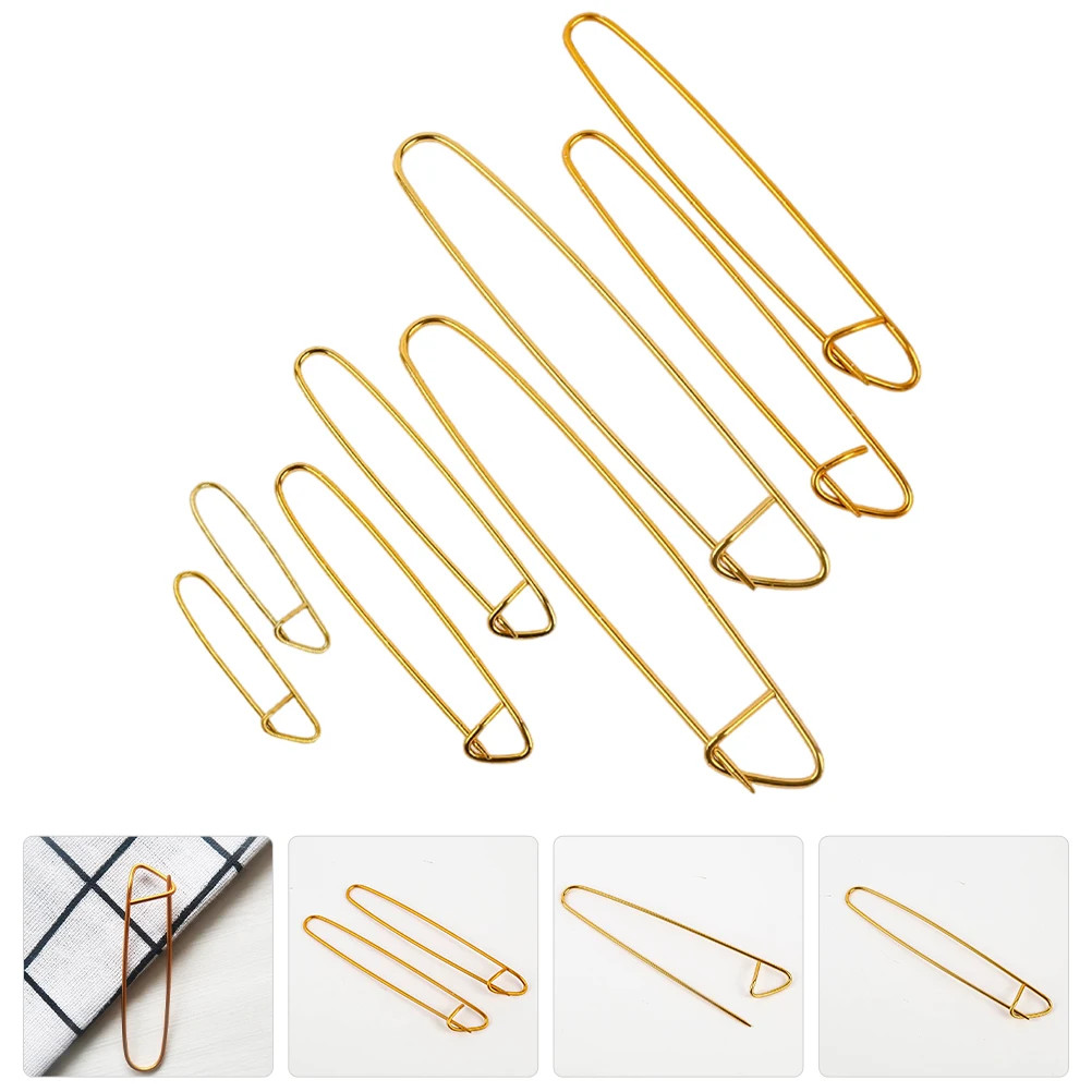 

8pcs Stitch Holders For Knitting Bending Needle Holder Crochet Tools Accessories Tapestry Cable Needles Sock Weaving Supplies