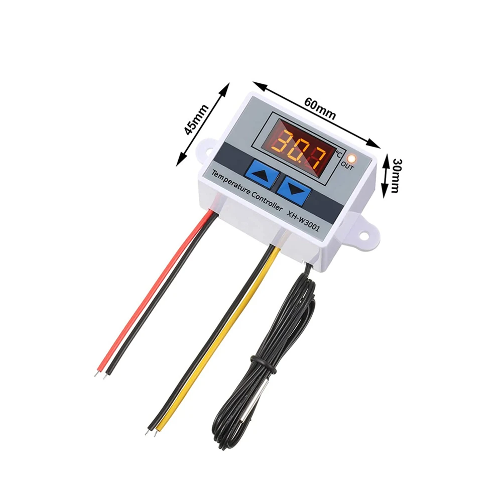 Termometro del commutatore del termostato del Microcomputer di temperatura di controllo di Digital LED di XH-W3001 nuovo termoregolatore 12V 24V