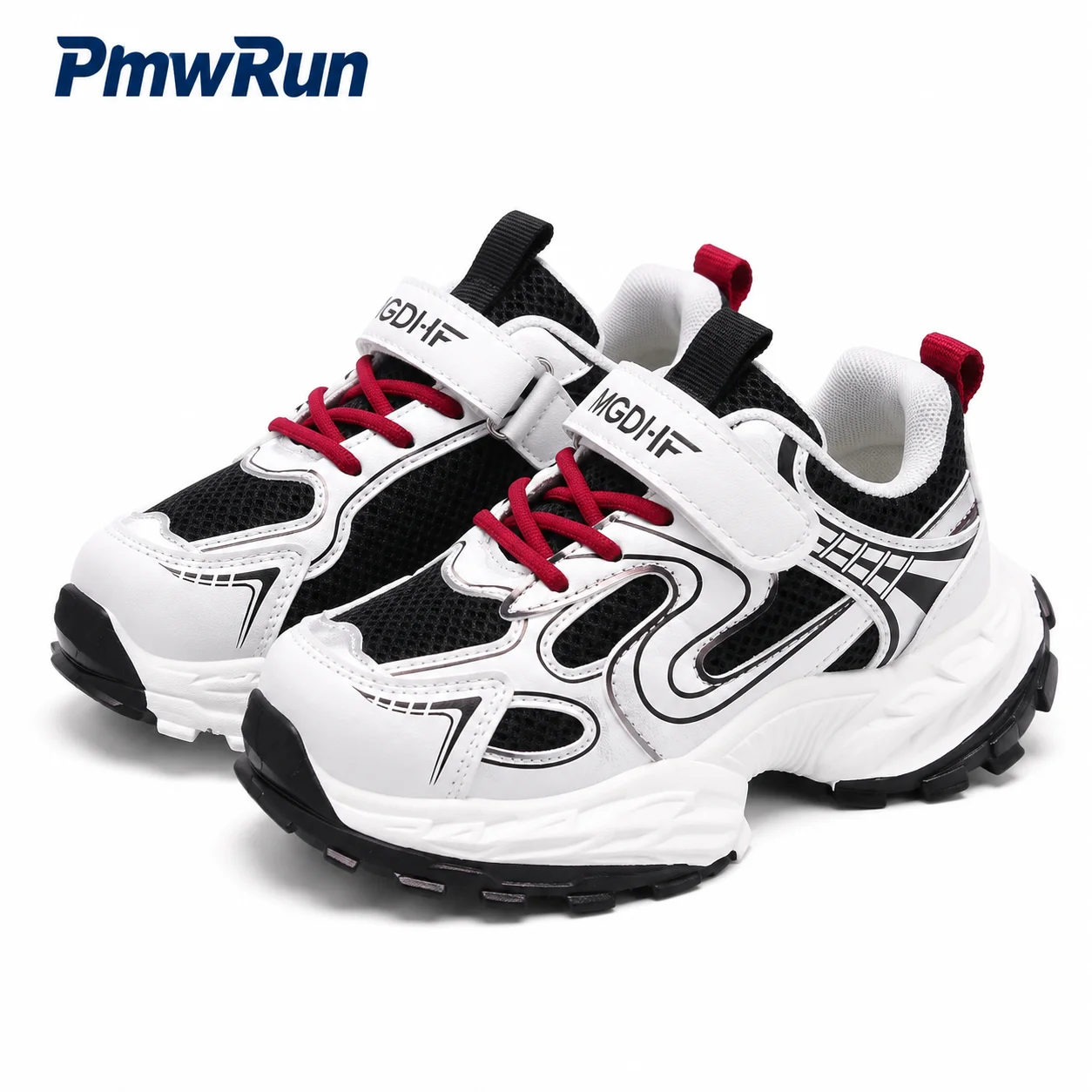 

PU Leather Sport Shoes For Children Trend Fashion Kid's Sneakers Outdoor Anti-slippery Waterproof Boy's Girl's Running Footwe