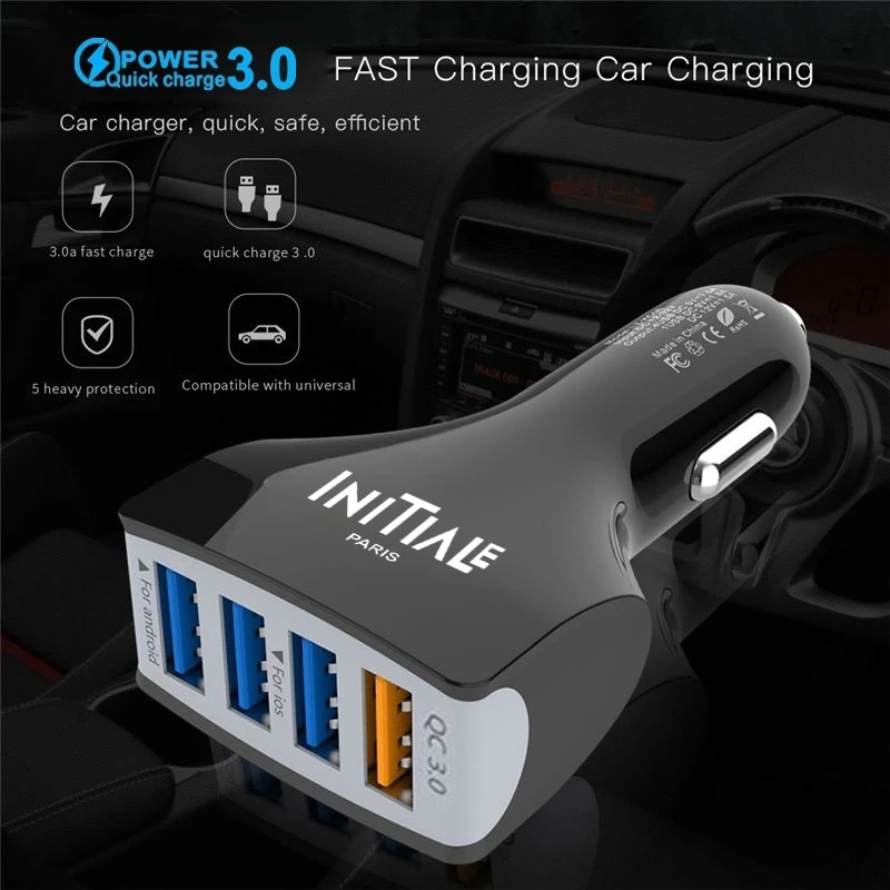 

Многофункциональный электрический адаптер USB Type C 35 Вт Fast PD 4 в 1, автомобильное зарядное устройство для INITIALE PARIS Megane Duster Safrane Laguna RS