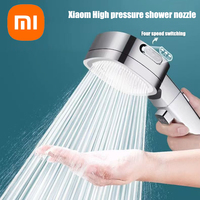 Xiaomi High Pressure Shower Head Water Saving Shower Head Shower Bracket Adjustable One-key Stop Water Massage Sprayer Household