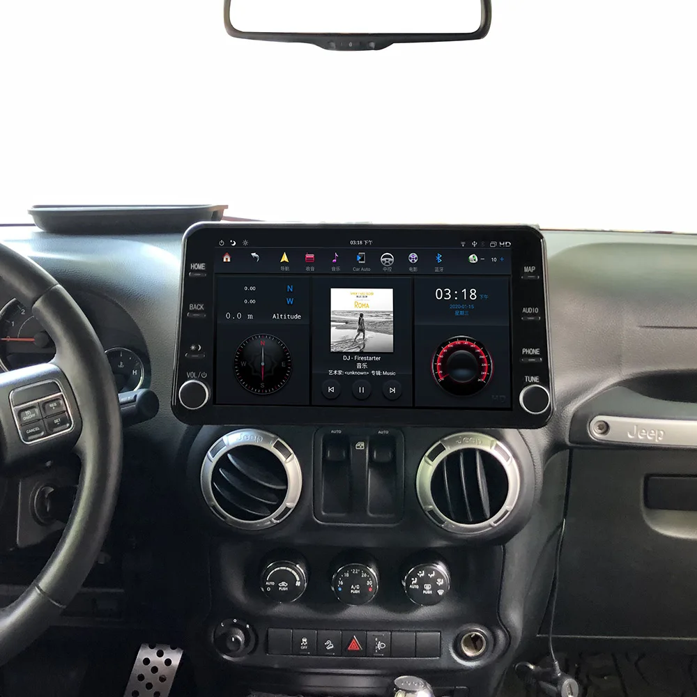 MAX-PAD Android Car Multimedia Player For Jeep Wrangler 2010-2017 Auto GPS Navigation Carplay Stereo