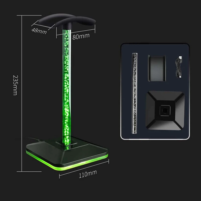 RISE-Headset Holder Ambient Light Pickup Lighting Hanger Headband Display Stand Gaming Headset Headset Holder