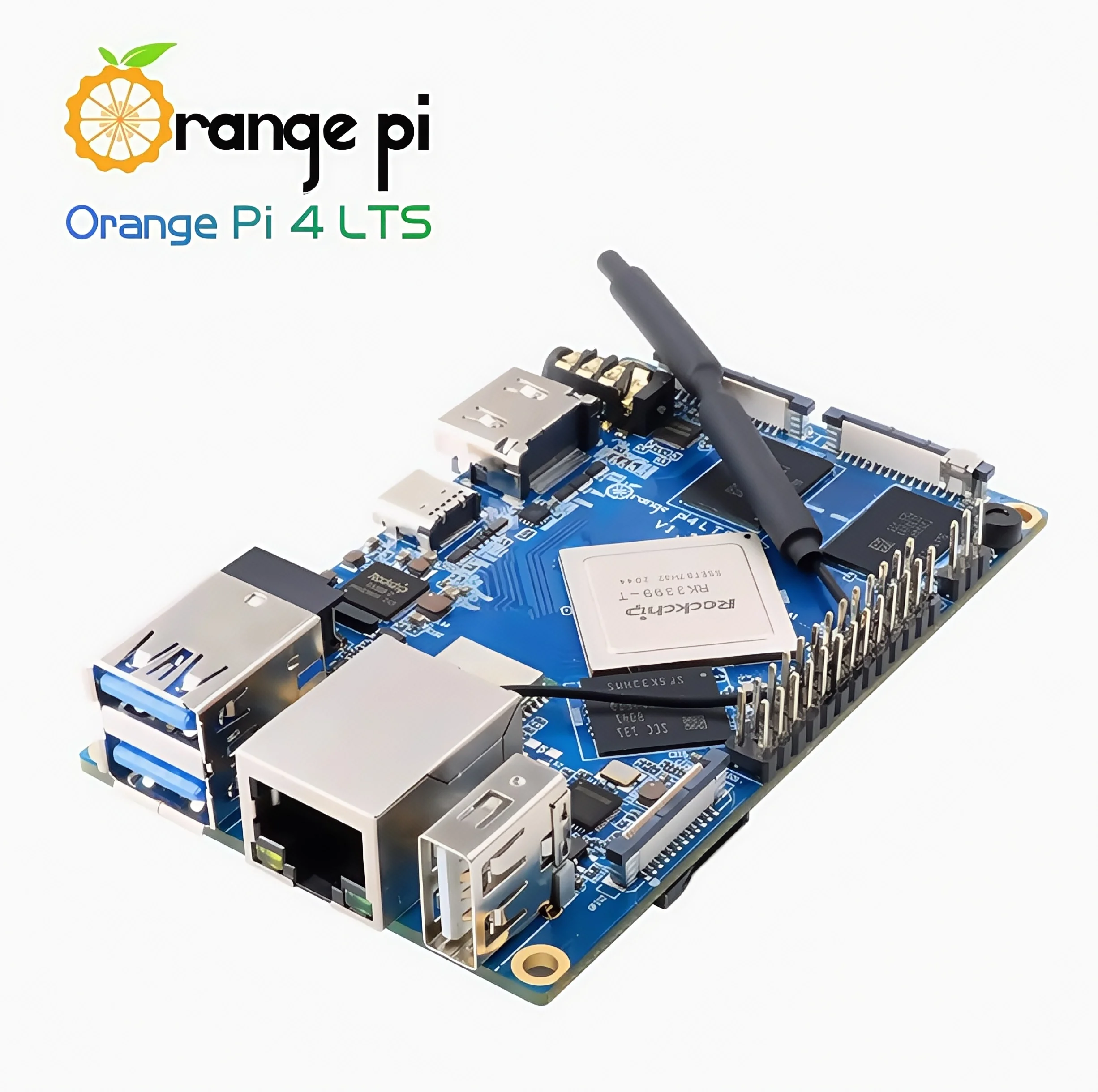 Placa de Desarrollo NYOrange Pi 4 Lts Rockchip Rk3399, Placa Base Android Linux, Memoria de 4 GB