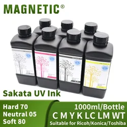 Compatible Sakata UV Ink Toshiba CE4 Ricoh G4 G5 Seiko Konica 1024 Printhead Ink Flatbed Printer Neutral Soft Ink JHV-70 05 80