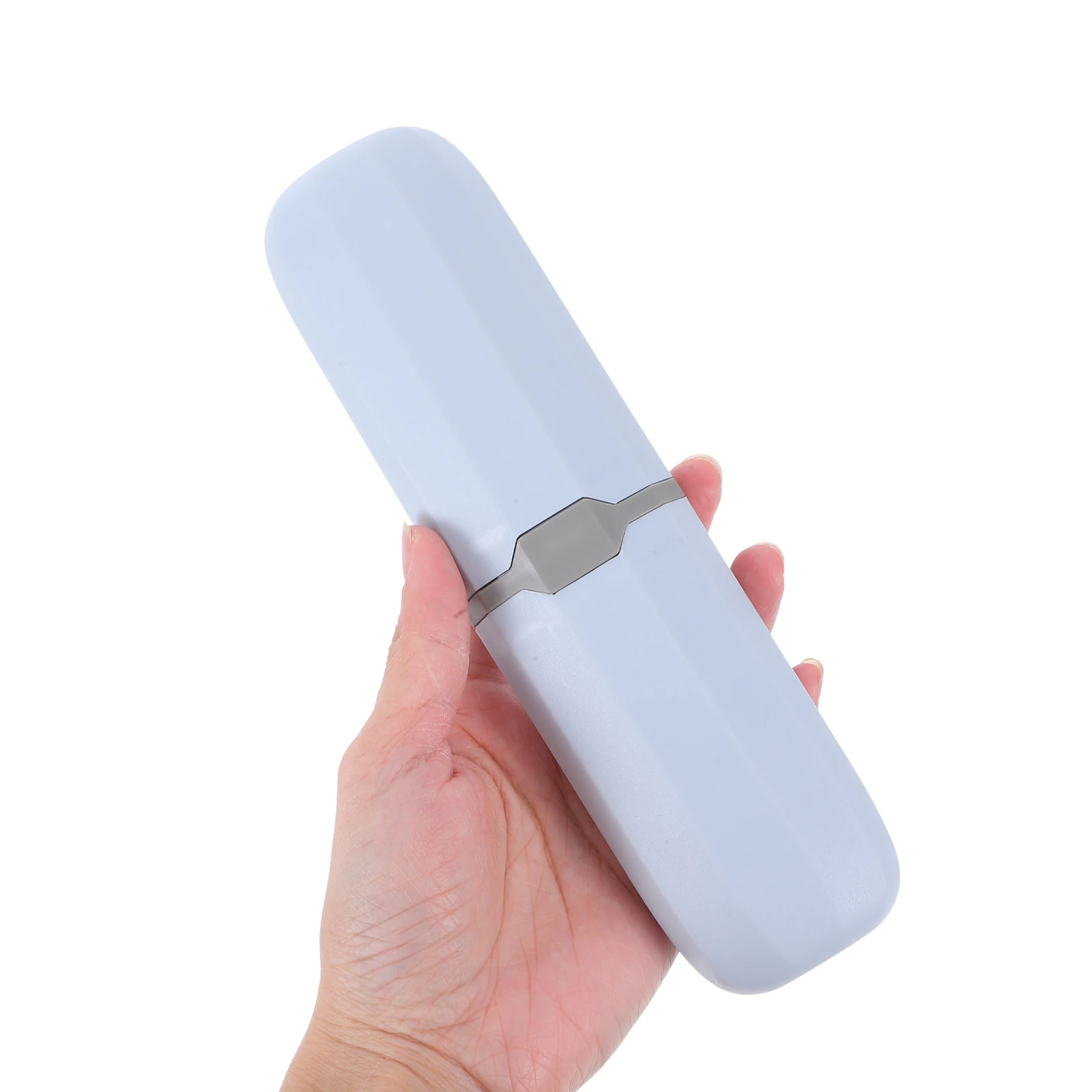 

2Pcs Essential Portable Toothbrush Case For Travel Sturdy Toothbrush Holder With Lid Practical Travel Bathroom Containers