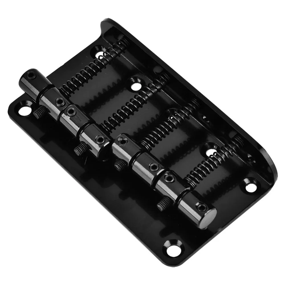 

Metal Bass Bridge ​Top Load ​With Screws and Hex Wrench ​Electric Bass Bridge​ ​Silver/Black ​Hard Tail Bridge​