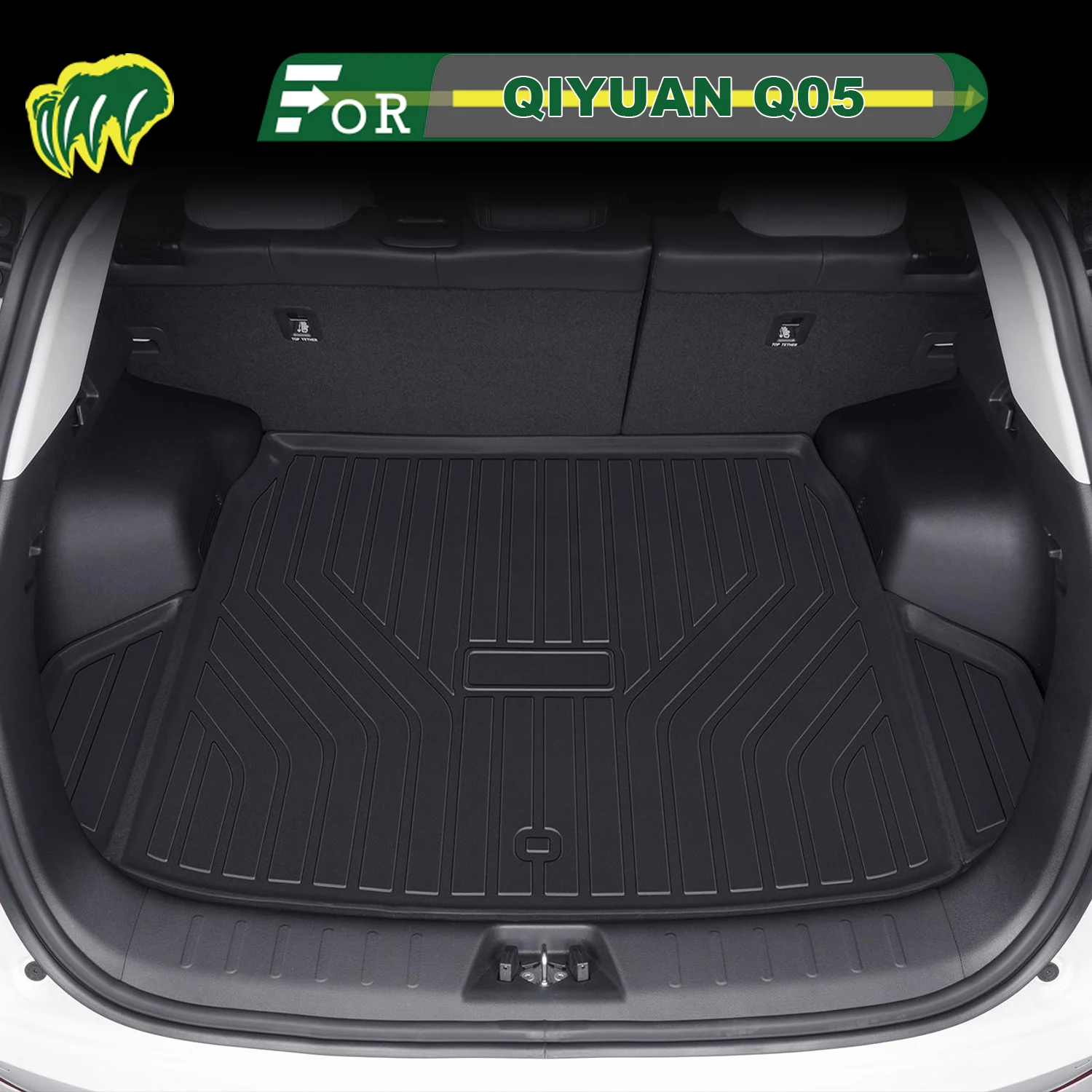 

For CHANGAN QIYUAN Q05 2024-2025 TPE Custom Fit Car Trunk Mat All Season Cargo Mat 3D Shaped Trunk Liner Trunk Protection Mat