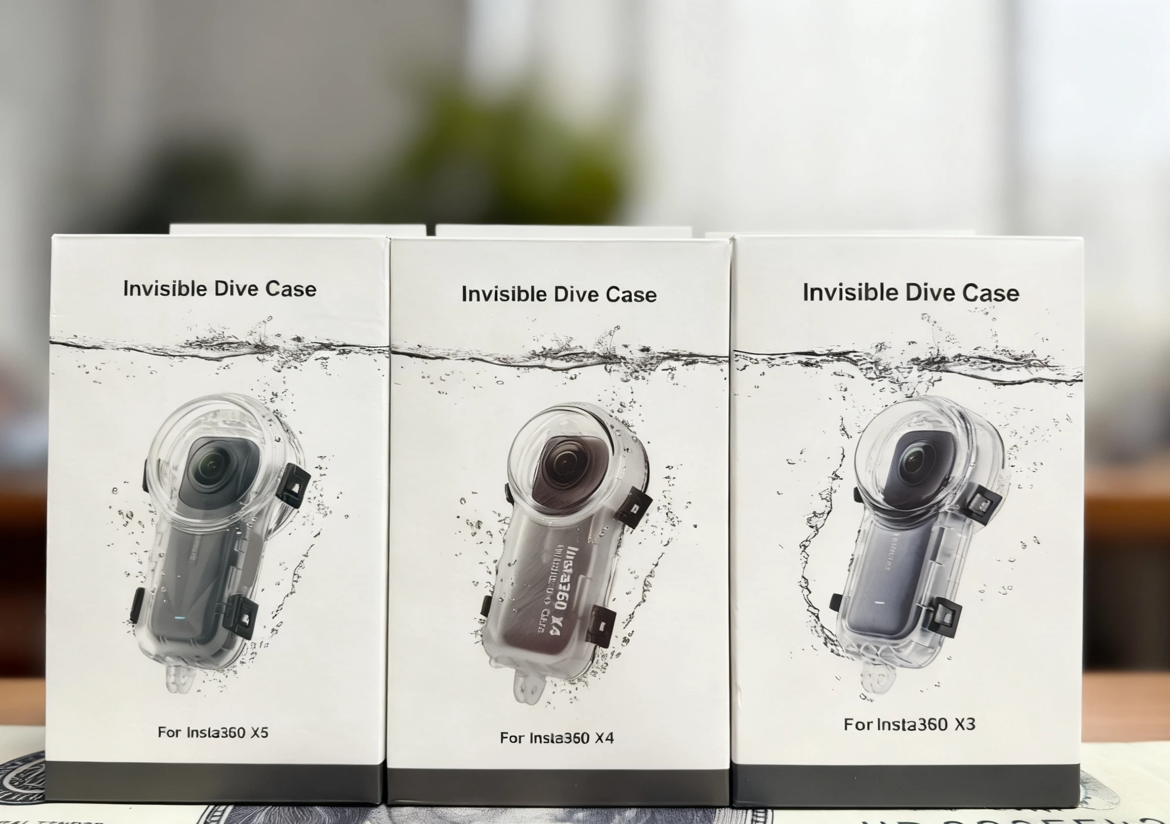 

Invisible Dive Case for Insta360 X5/ X4 / X3 Waterproof Housing Case Underwater Panoramic Protector Diving Shell Accessories