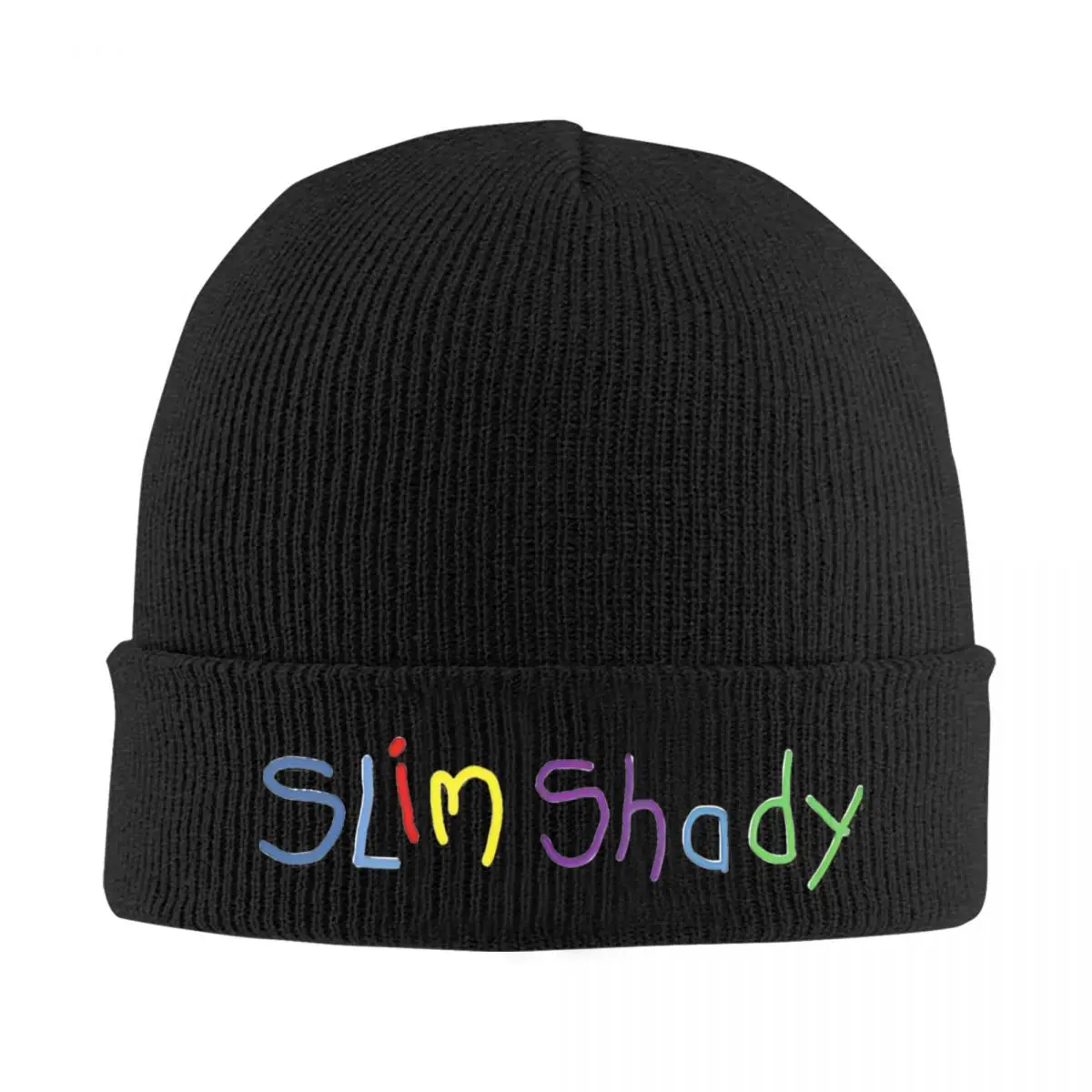 Slim Shady Eminem Knitted Hat Beanies Winter Hat Warm Color Hip Hop Music Album Cap for Men Women