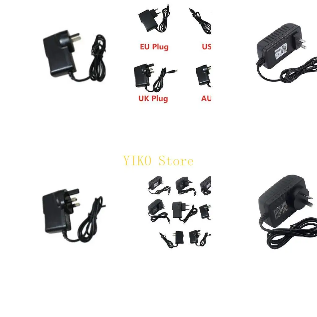 K32C 10V 1A 1.5A 2A 3A AC/for DC Adapter Switch Power Supply for LED Light Strips 5.5x2.1-2.5mm Male Connector