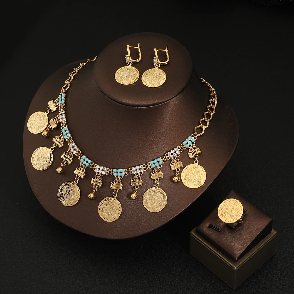 Luxury Lifestyle Jewelry - 럭셔리 아랍 스타일 신부 주얼리 세트,