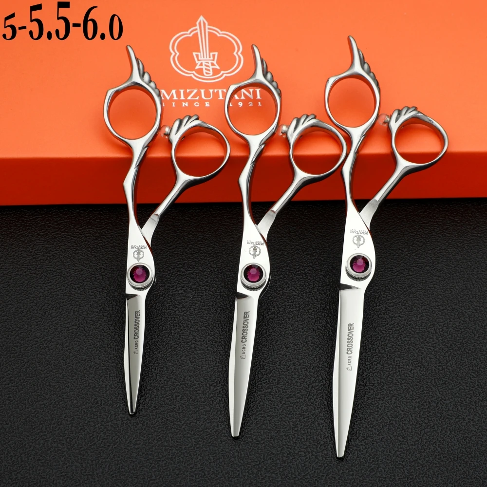 

Mizutani New Barber Scissors，Multifunctional thinning scissors，Professional Small size straight scissors JP440C 4-5-5.5-6-6.5-7