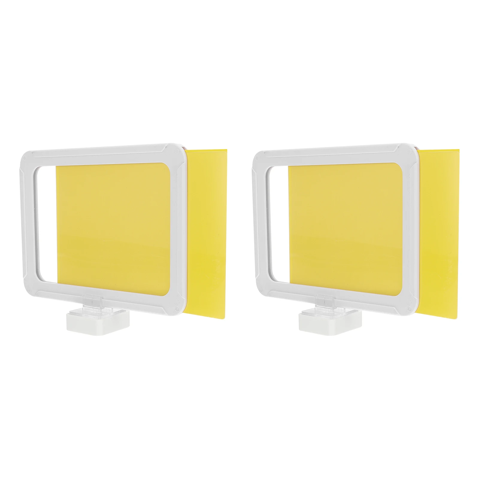 

2pcs Magnetic Sign Shelf Label Indicator A6 White Frame Strong Warehouse Guide Indicator Magnet Reusable Storage Organization