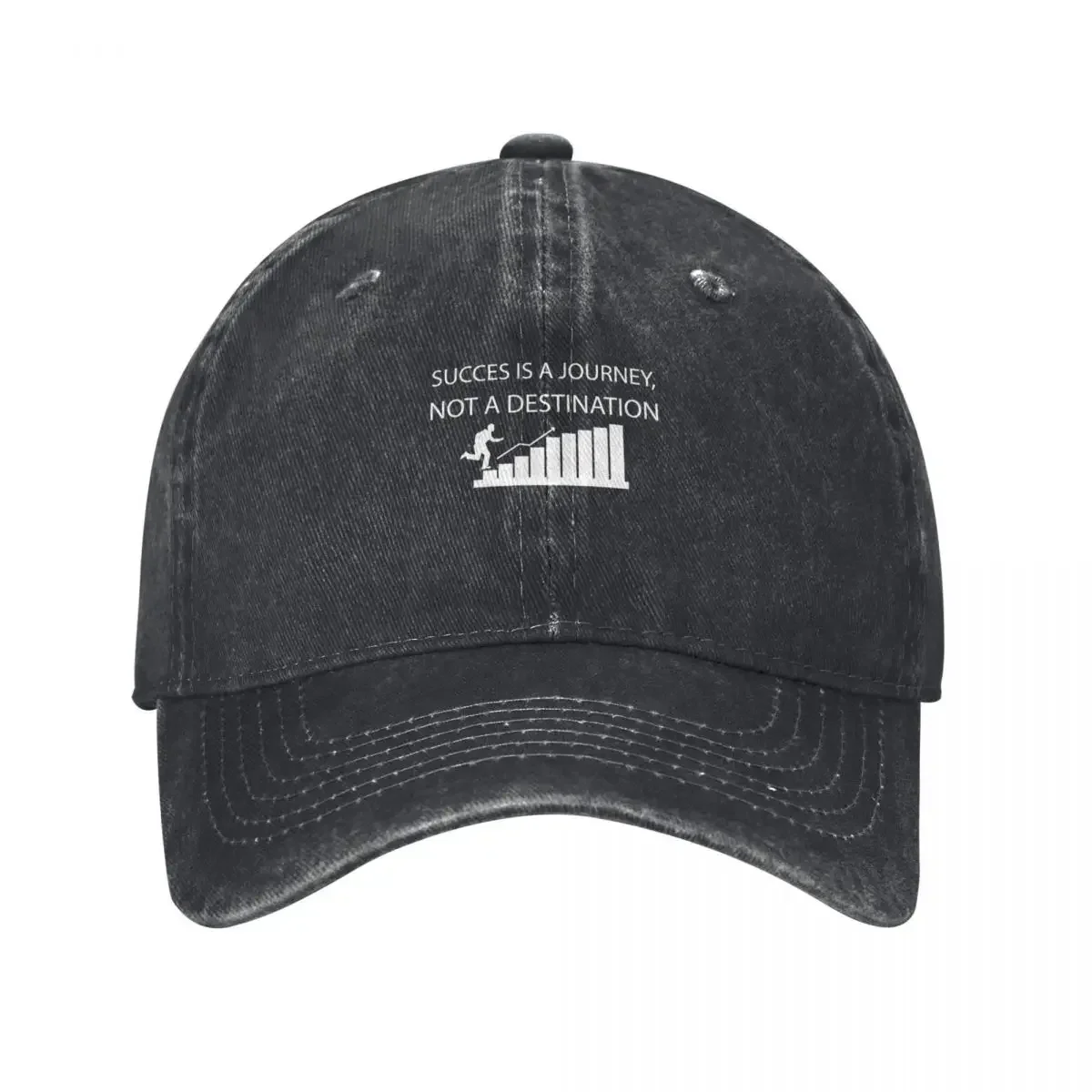 Success is a journey, not a destination Motivational quote inspirational saying Baseball Cap Hat Luxury Brand Girl Men's