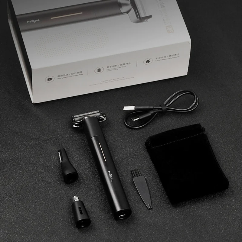 Youpin MSN เครื่องโกนหนวด T8P Multi-Purpose มีดโกนหนวดไฟฟ้ามีดโกนผม Trimmer Remover ผม Professional เครื่องเล็มหนวด