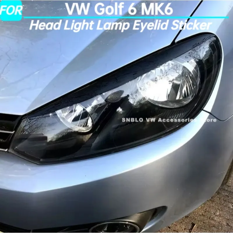 

Автомобильная фара, лампа на веко, наклейка на фару, накладки на брови для VW Golf 6 MK6, внешние аксессуары 2008 2009 2010 2011 2012