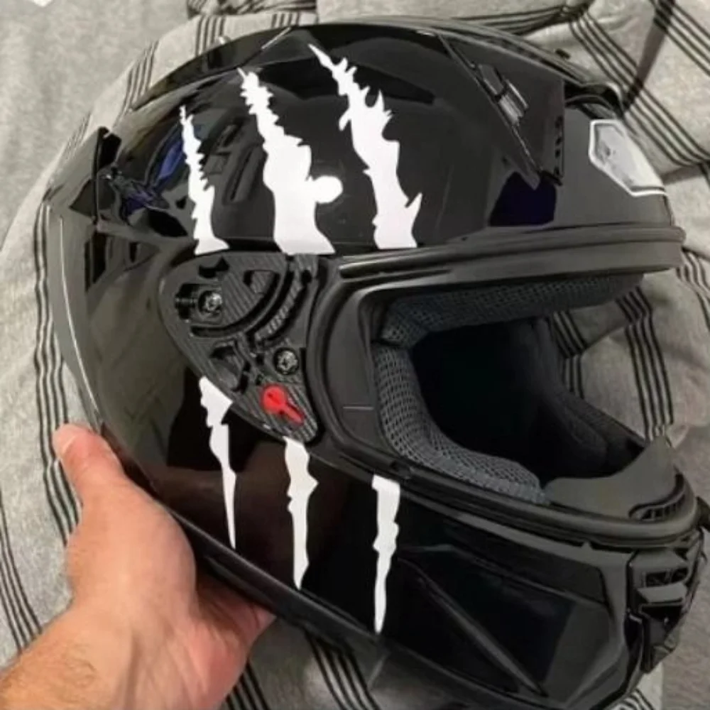

Demon Claw Motorcycle Stickers Covering Scratches Vinyl Helmet Stickers Solid Color Waterproof Car Vinyl Stickers