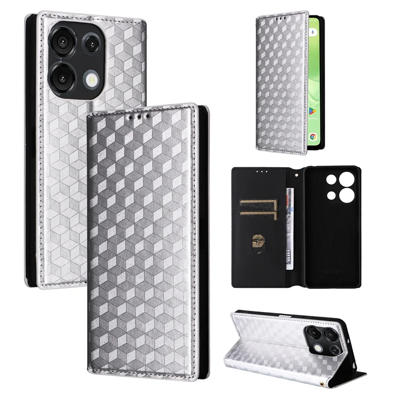 

For Umidigi G9 5G 2024 Card Holder Magnetic 3D Pattern Suction Case Wallet Flap Leather Umidigi G9 G 9 5G Case