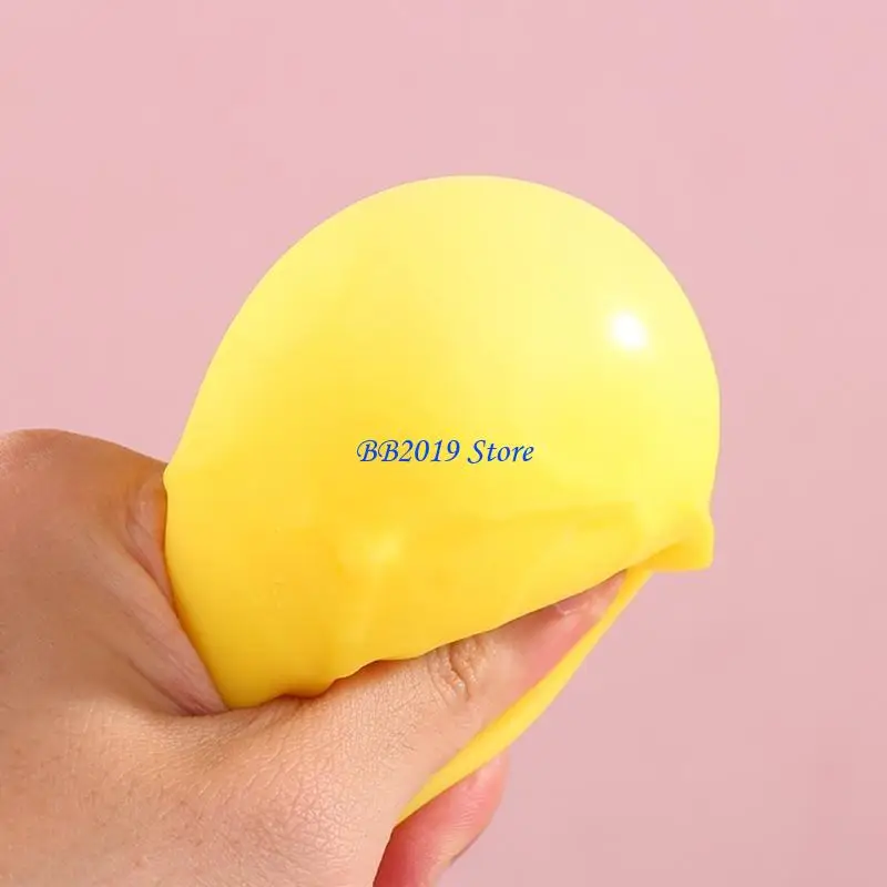 Q0KB Lovely Unbreakable Cheese Mochi Toy for Men Women Yellow Cheese Maltose Toy Prize for Students