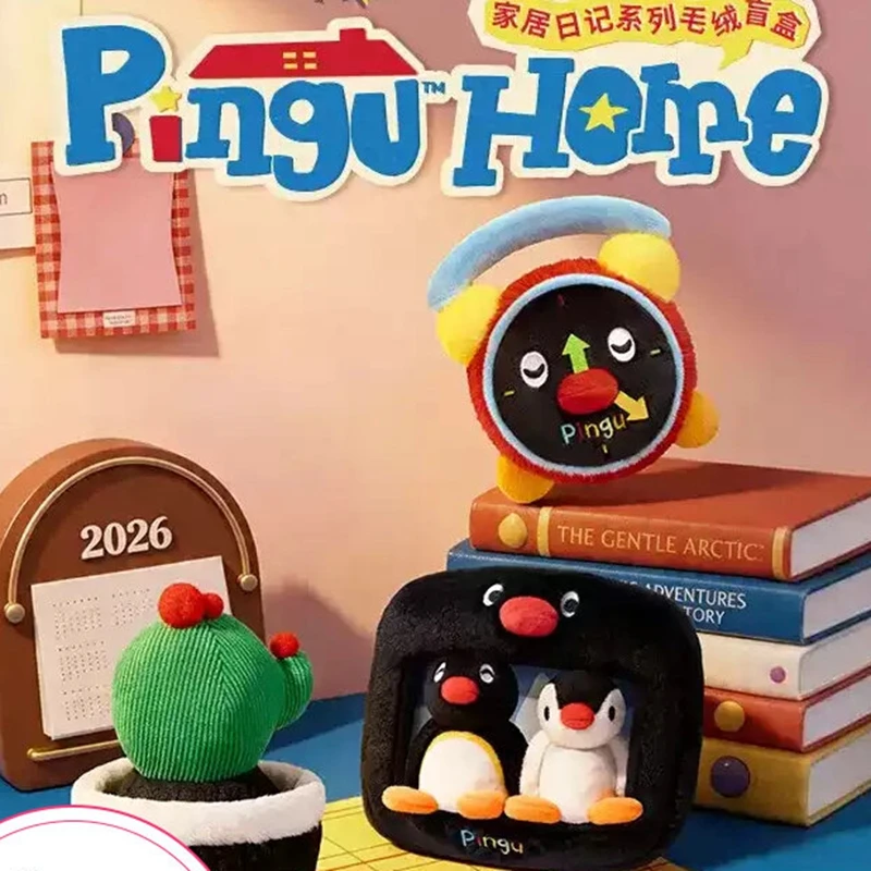 Caja Sorpresa Original X11 Macaron Pingu Home Diary Series, Marioneta de Dedo Pingu Pinga, Marco de Fotos, Figura de Anime, Caja Misteriosa, Modelo de Regalo