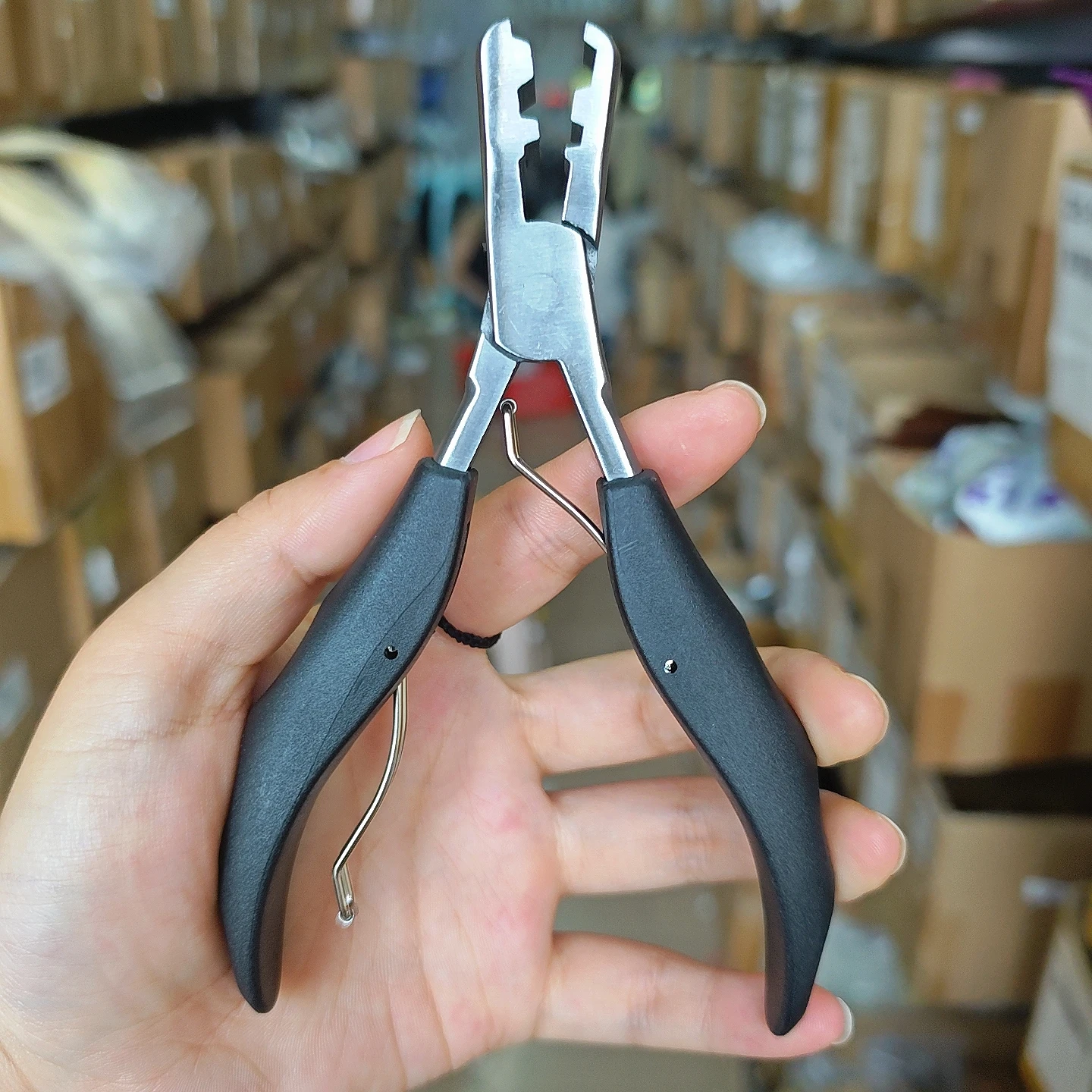 

1 piece wig extension tool hair extension pliers keratin for hair extension plier with square grooves Hair extension tool pliers