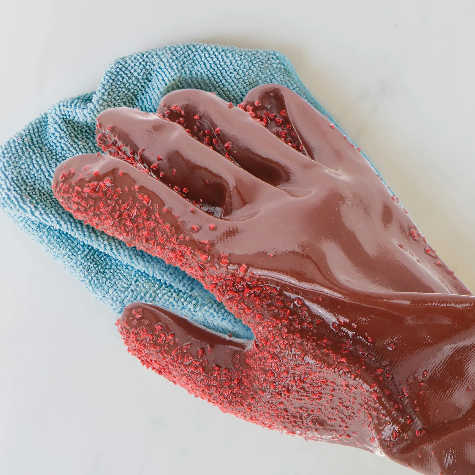 

2Pairs Heavy Duty PVC Gloves for Plumbers Antislip Waterproof Reusable Snake Shape Drain Cleaning Sewer Plumbing Gloves