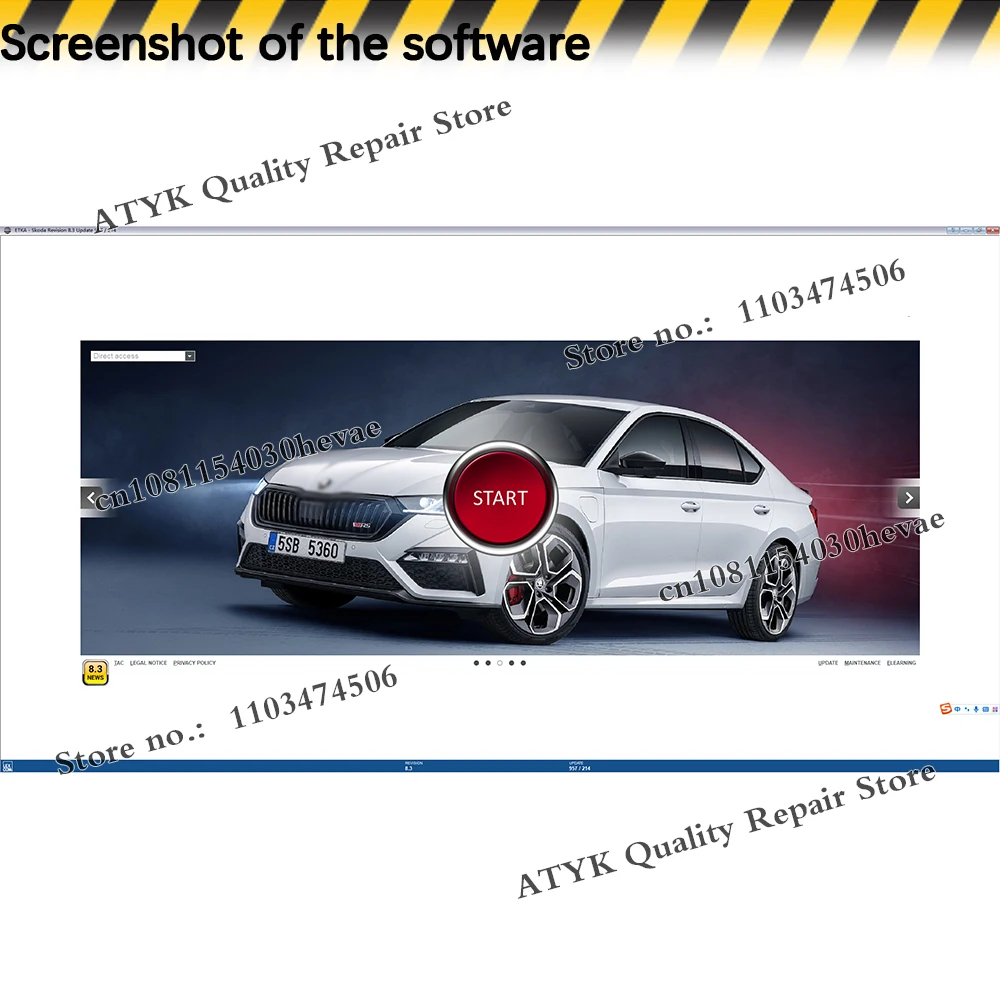 2025 حار ETKA 8.3 Win link برنامج إصلاح السيارات أدوات السيارات لمجموعة A-udi V-W المركبات الأجزاء الإلكترونية كتالوج قاعدة بيانات السيارات