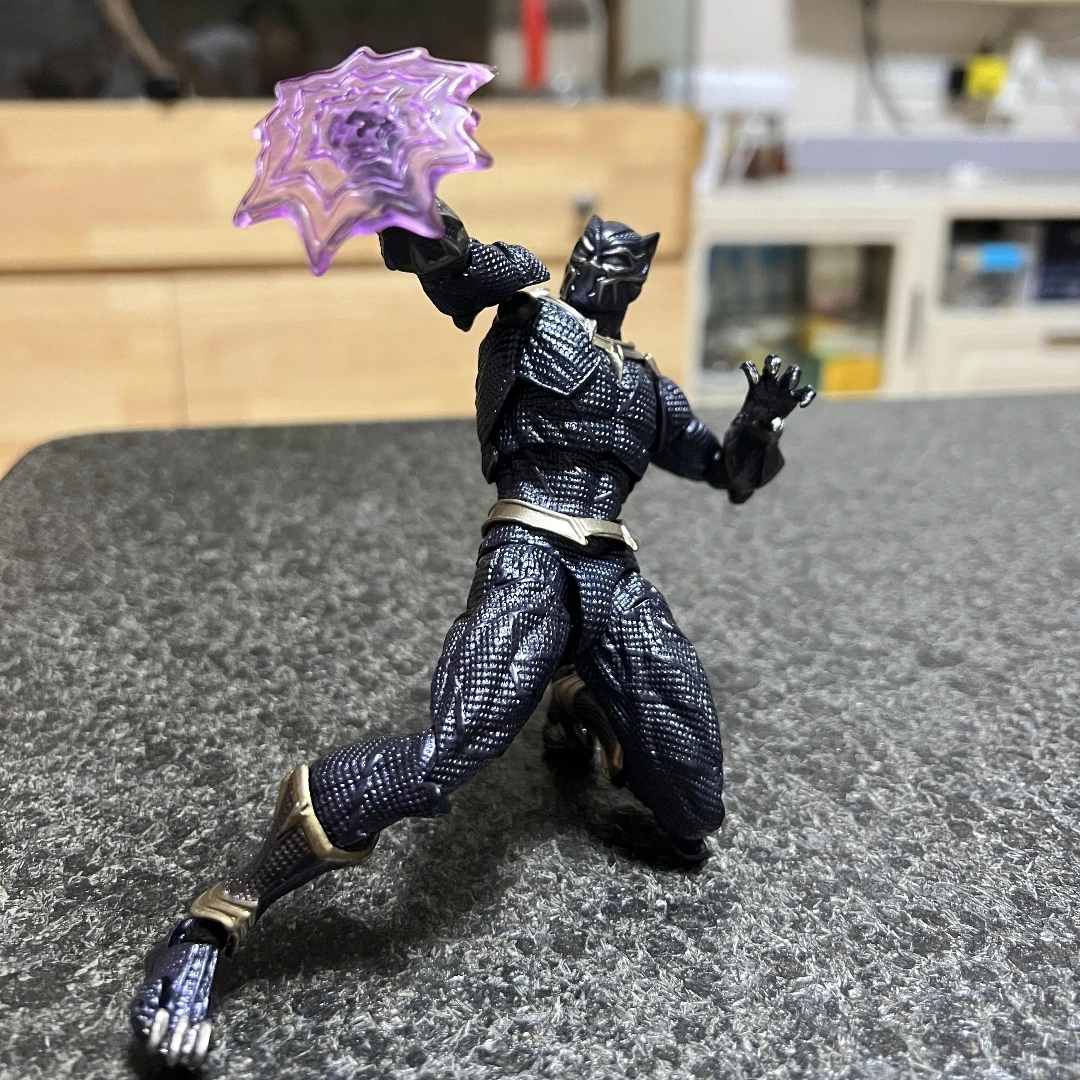 Marvel Ocean Hall Amazing Yamaguchi Style Joint Mobile Cool Black Panther Can Be Paired With Motorcycle Handsome Hero Action Mod