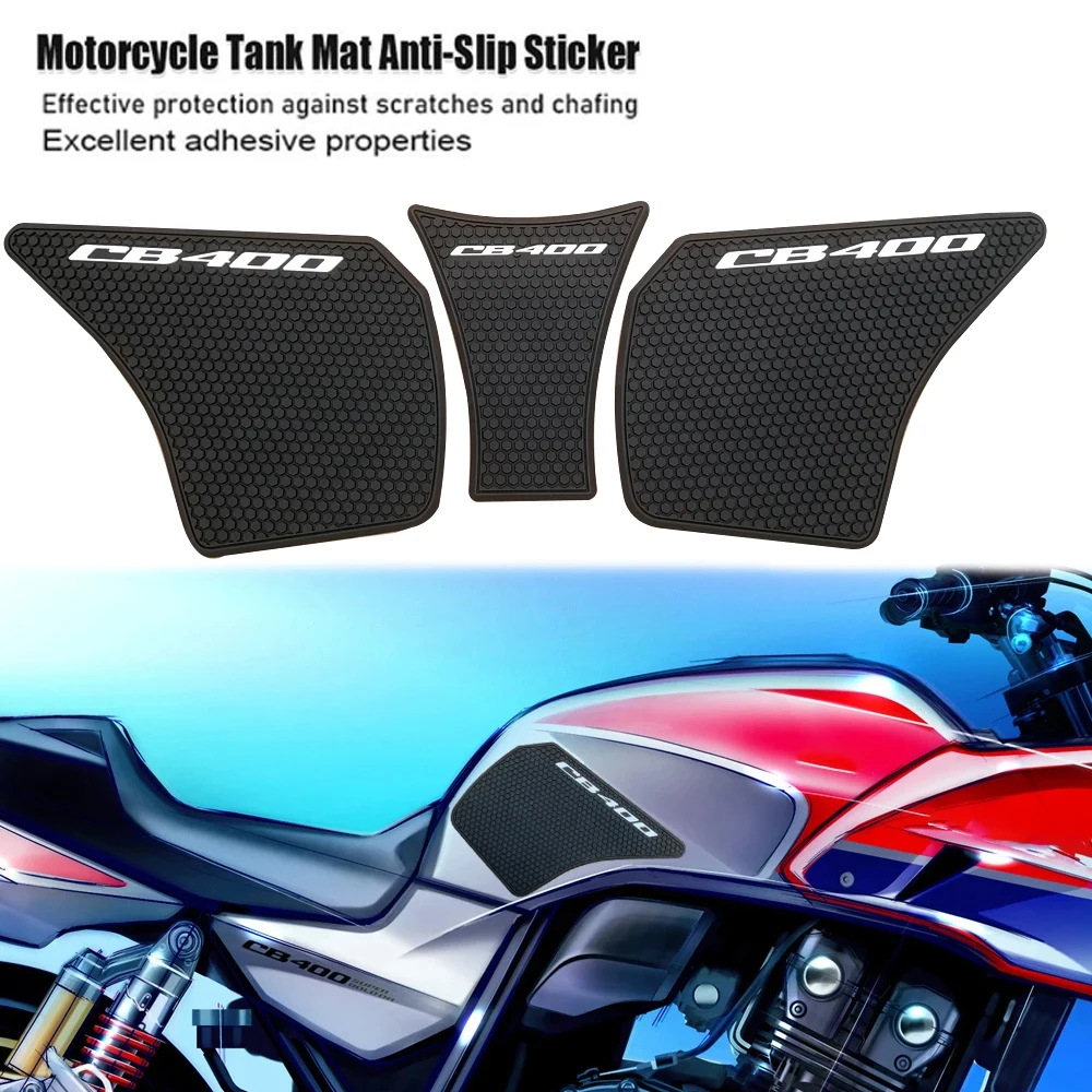 

Non-slip Side Fuel Tank Stickers Waterproof Pad Rubber Sticker For CB400SF CB400SF CB400SB 1999-2022 NC39 NC42