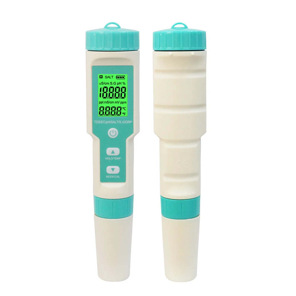 7 in 1 Water Quality Tester  TDS Meter Water Tester TDS/SALT/EC/S.G/PH/ORP/Temp Water Quality Monitor for Pools Drinking Water