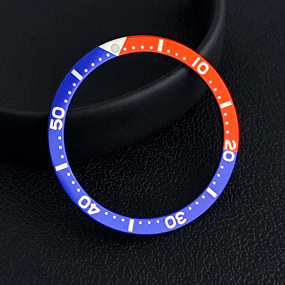 Inserto per lunetta in alluminio piatto 38mm * 31,5mm Anello per inserto per orologio sostitutivo per orologio Accessori per orologi Parti per orologi con lunetta