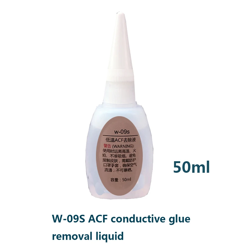 

Original imported W-09S ACF conductive glue removal liquid LCD cable repair removal liquid 50ml