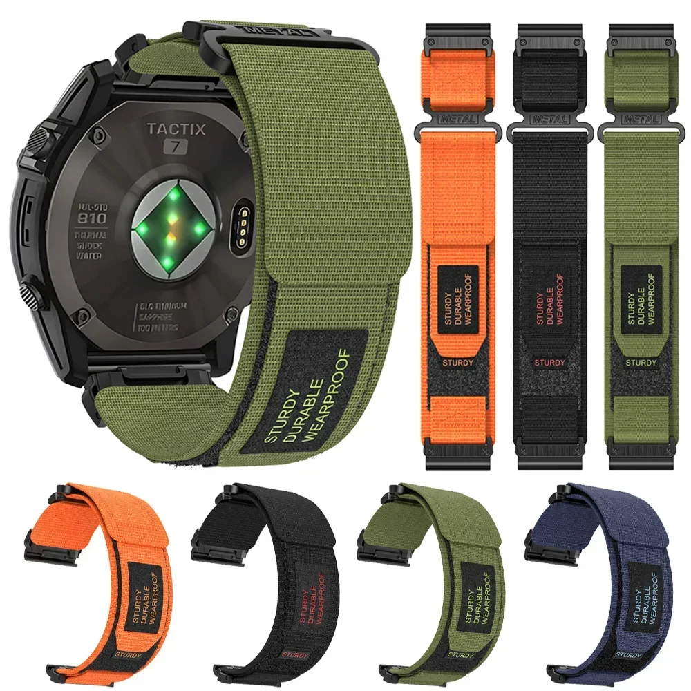 Quick fit 22 26mm Nylon band für Garmin Abstieg mk3i 51mm mk2 Armband für Garmin Enduro 2 Marq/Epix Gen 2 Sport band Zubehör