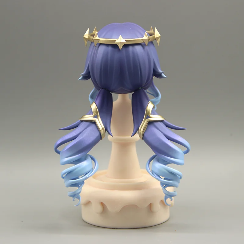 Genshin Impact Layla handgemachte OB11 OB22 GSC Haarschale abnehmbare Haarperücke Frontplatten BJD Puppenzubehör Spiel Anime Figur Kind