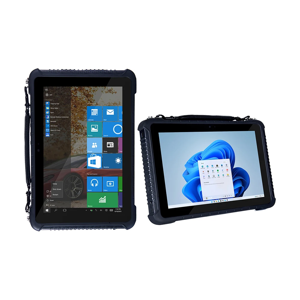 

Windows Rugged Tablet PC 10 Inch 8G RAM 128G ROM Data Collector Scanner Car Holder Industrial Waterproof Shockproof I16J